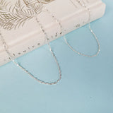 Sterling Silver Necklace Women Chains Chain Necklace Jewelry On the Neck