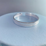 Sterling Silver Cuffs Bracelet Adjustable Retro Design