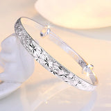 Sterling Silver Gypsophila Star Bangles Wedding Jewelry