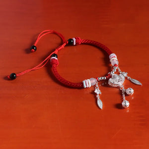 999 Silver Safety Lock Bracelet or Anklet