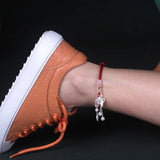 999 Silver Safety Lock Bracelet or Anklet