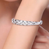 Sterling Silver Gypsophila Star Bangles