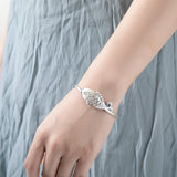 Vintage Silver Fish Bracelet for Children, Ethnic Joker Carp Bracelet