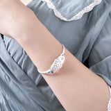 Vintage Silver Fish Bracelet for Children, Ethnic Joker Carp Bracelet