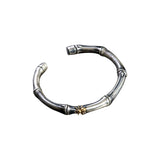 999 Silver Bracelet Men Chinese Old Solid Contentment Pinganzhu Open Silver