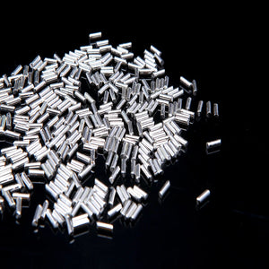 10g 9999 Pure Silver Pellet Crimp End Beads Jewelry Making Findings