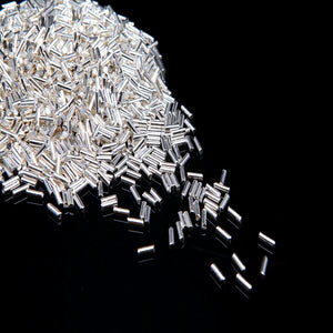 10g 9999 Pure Silver Pellet Crimp End Beads Jewelry Making Findings