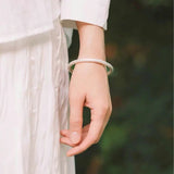 Solid Retro Bracelet Women Wedding Engagement Party Silver Jewelry