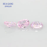 Light Pink CZ Stone Oval Cut Beads for Jewelry