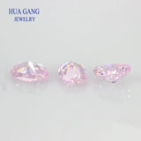 Light Pink CZ Stone Oval Cut Beads for Jewelry