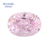 Light Pink CZ Stone Oval Cut Beads for Jewelry