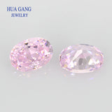 Light Pink CZ Stone Oval Cut Beads for Jewelry