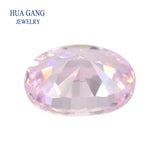 Light Pink CZ Stone Oval Cut Beads for Jewelry