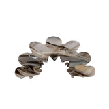 Rainbow Stripe Floral Hair Claw Clip Flower Shape Acetate Shark Claw