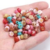 9 Mixed Acrylic Letter Beads for Jewelry Making Bracelet Necklace Earrings
