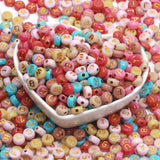 9 Mixed Acrylic Letter Beads for Jewelry Making Bracelet Necklace Earrings