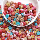 9 Mixed Acrylic Letter Beads for Jewelry Making Bracelet Necklace Earrings