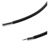 9M Braided Leather Necklace Cord String DIY 3Mm With 3Mm Rubber Cord - 24 Inch