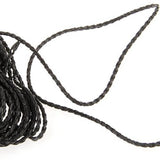 9M Braided Leather Necklace Cord String DIY 3Mm With 3Mm Rubber Cord - 24 Inch