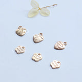 Heart Flower Shape KC Alloy Jewelry Charms Beads Pendants