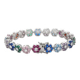 Colorful CZ Tennis Bracelet for Women Men BB223