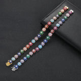 Colorful CZ Tennis Bracelet for Women Men BB223