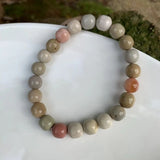 9MM Alashan Jade Bracelet Round Beads Gemstone Jewelry