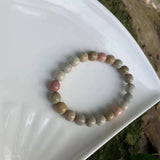 9MM Alashan Jade Bracelet Round Beads Gemstone Jewelry