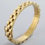 9MM Wide Cuff Bangle Bracelet For Men - Stainless Steel Jewelry