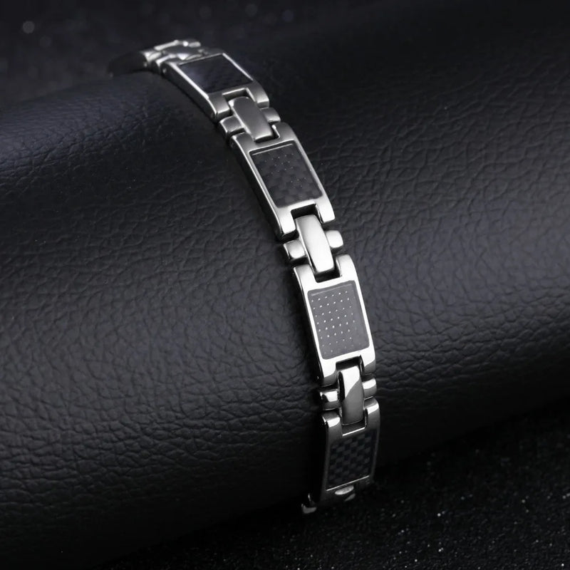 9MM Wide Increase Magnetic Therapy Men's Bracelet