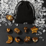 9PCS Rose Quartz Labradorite Crystal Set Home Decor Craft Stones