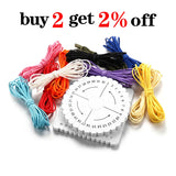 9PCS Waxed Cord Cotton Thread String Strap Cord Disc Necklace Rope