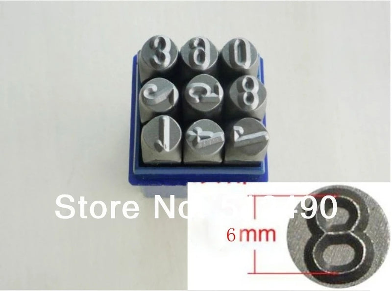 6mm Steel Number Punch Stamps Jewelers Tools