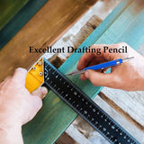 9Pcs 2mm Carpenter Pencil Set with Mechanical Pencil & Carbide Scraper Tool