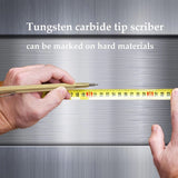 9Pcs 2mm Carpenter Pencil Set with Mechanical Pencil & Carbide Scraper Tool