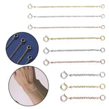 9Pcs 925 Sterling Silver Chain Extension Kit for DIY Jewelry Making