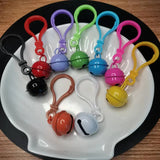 9Pcs 22mm Jingle Bell Keychain DIY Charms for Car Bag Buckles Party Decor