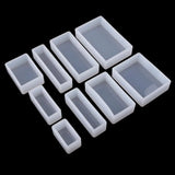 9Pcs Rectangle Silicone for Resin Jewelry Making Crafts Tool