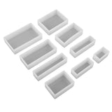 9Pcs Rectangle Silicone for Resin Jewelry Making Crafts Tool
