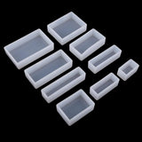 9Pcs Rectangle Silicone for Resin Jewelry Making Crafts Tool