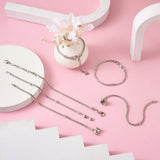 9Pcs European Style Snake Chain Charm Bracelets for Jewelry Making