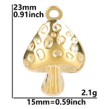 9Pcs Food Mushroom Charms DIY Necklace Earrings Jewelry Supplies Bulk
