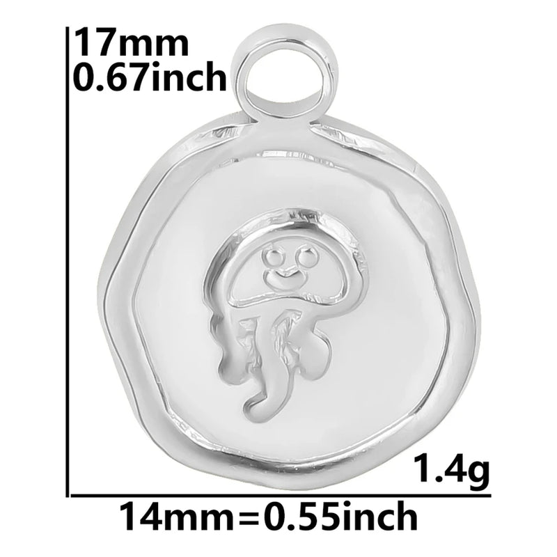 Stainless Steel Octopus Charms For Jewelry Making Pendant Women Accessories