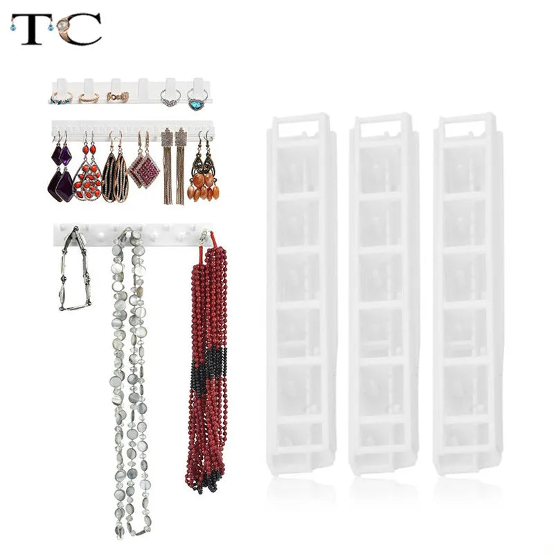 Wall Hanging Shelf Jewelry Display Stand Rack Holder