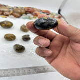 9Pcs Natural Crystal Stone Agate Eye Stone Decoration Set