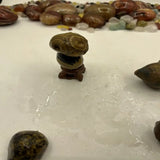 9Pcs Natural Crystal Stone Agate Eye Stone Decoration Set