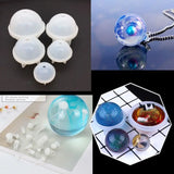 9Pcs Round Silicone Mold Jewelry Making DIY Resin Molds Kit