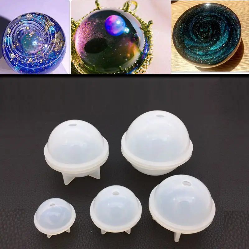 9Pcs Round Silicone Mold Jewelry Making DIY Resin Molds Kit