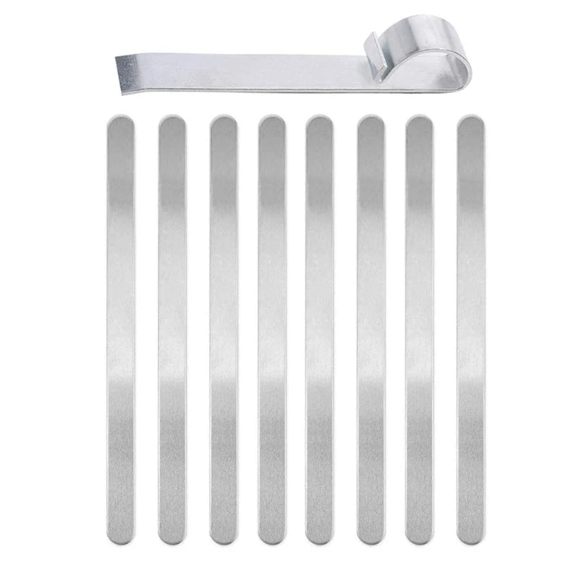 9Pcs Aluminum Bracelet Blanks Bangle Bracelet Bending Bar Kit