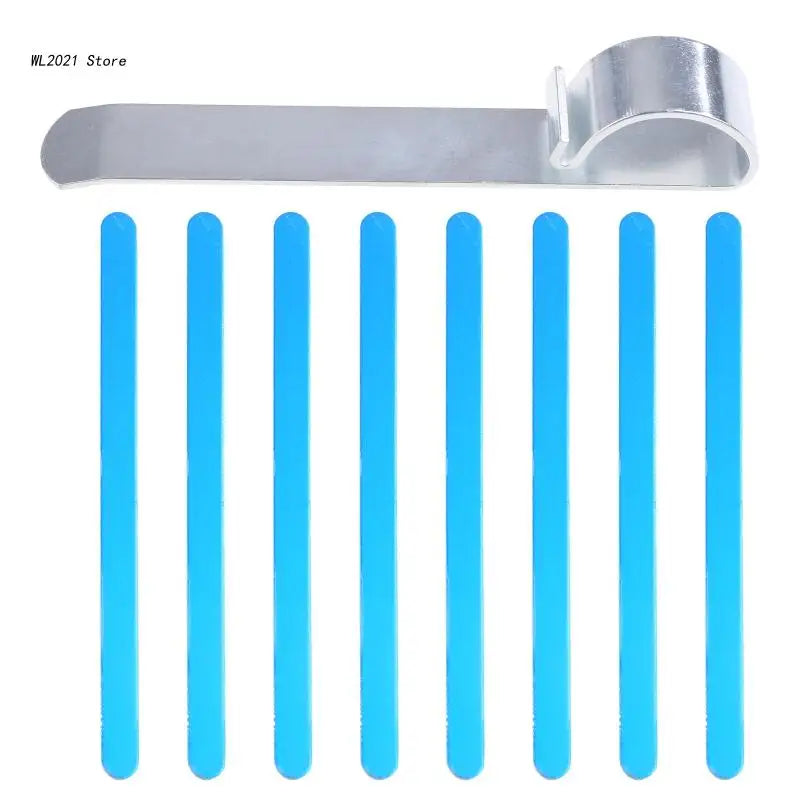 9Pcs Aluminum Bracelet Blanks Bangle Bending Bar Kit for Stamping